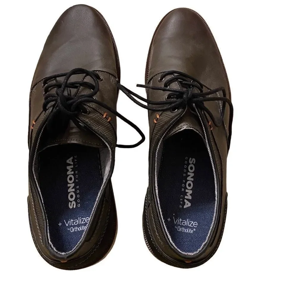 Sonoma Lace Oxford Brown Vitalize by Ortholite Sole 10.5